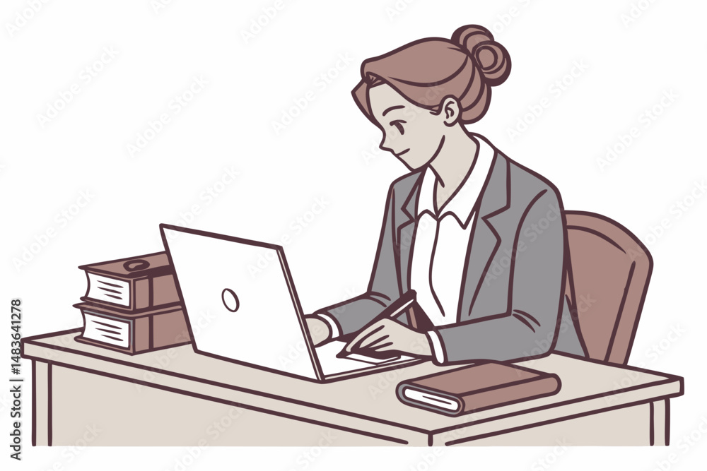 businessman working on computer businessman working on computer