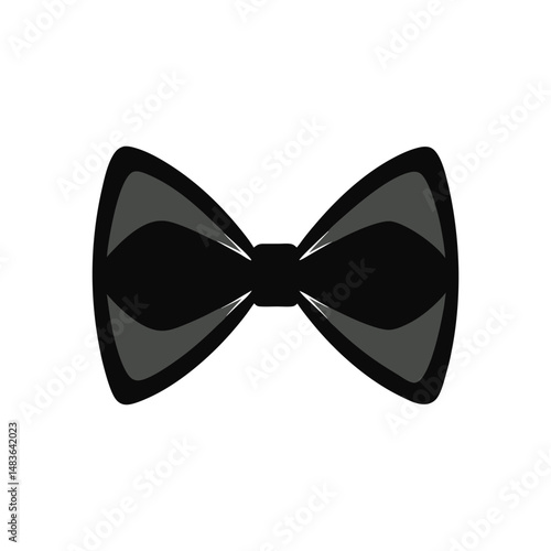 bow tie icon isolated silhouette vector