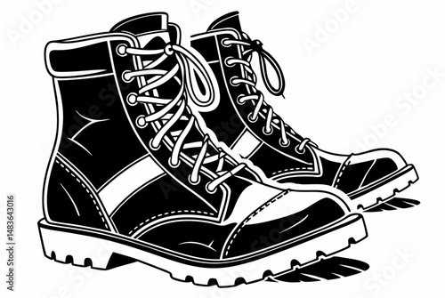 sport shoes vector illustration