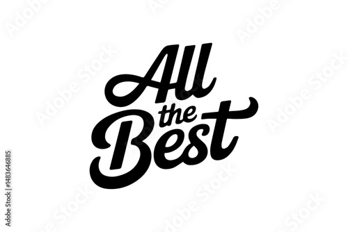 All the Best typography