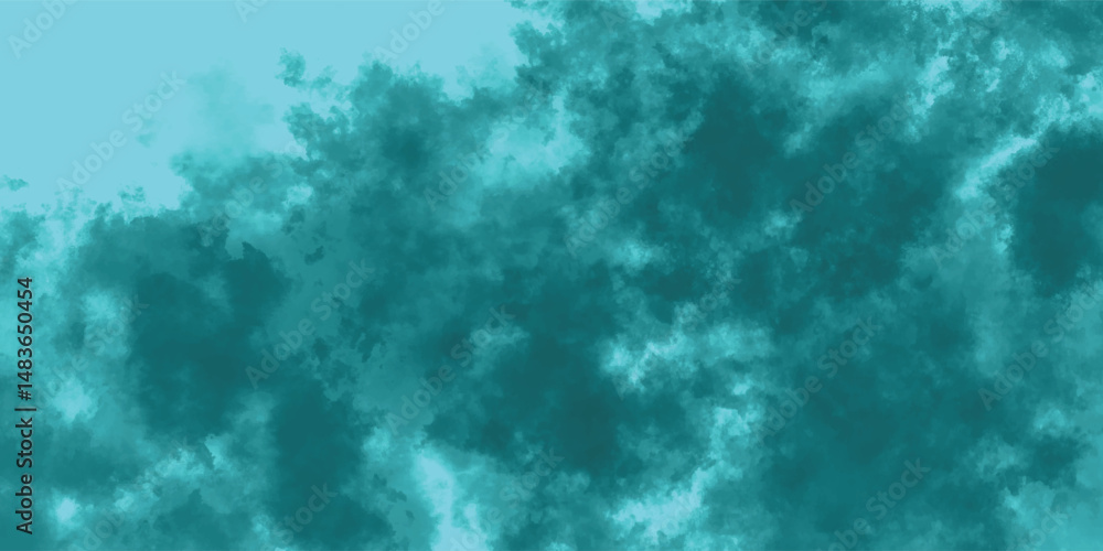 Fototapeta premium Textured Explosion of Aqua Mist Blending into a Dreamy Sky-Blue Base