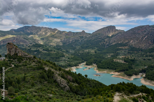 lake and mountains