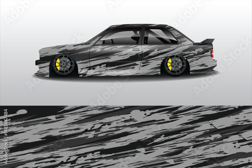 Stylish modified car with dynamic paint design (2)