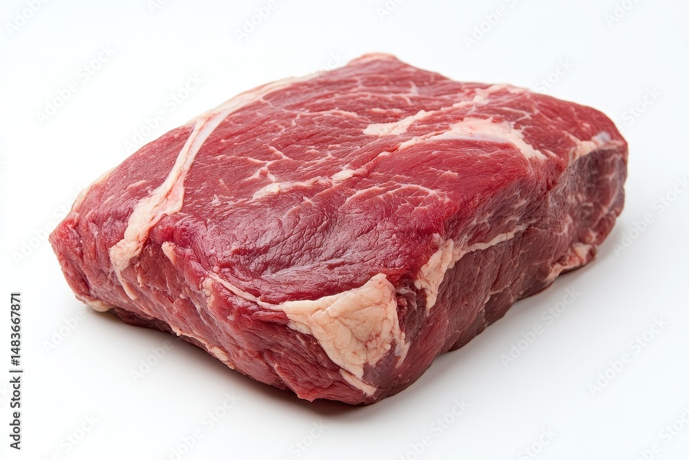 Delicious Roast Beef Platter on Pure White Background Ideal for Holiday Feast Delicious Roast Beef Platter on Pure White Background Ideal for Holiday Feast