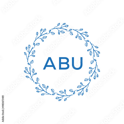 ABU Letter Initial Logo Design Template Vector Illustration