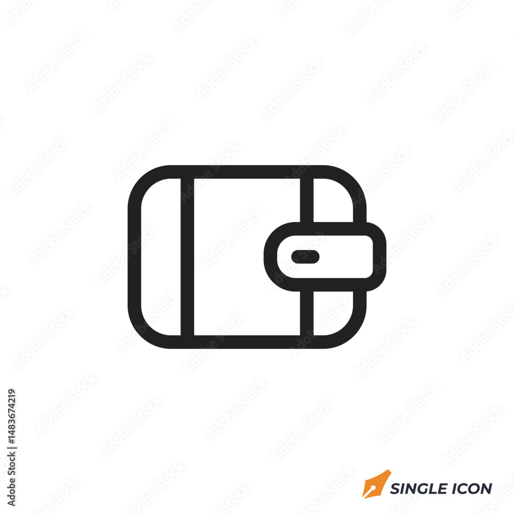 wallet icon vector illustration. wallet symbol isolated on white background wallet icon vector illustration. wallet symbol isolated on white background