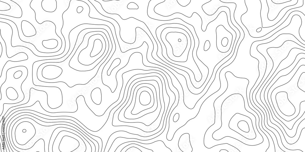 Abstract Topographic Map Lines. Monochrome Terrain Lines Art. Wavy Geographical Contour Lines Abstract Topographic Map Lines. Monochrome Terrain Lines Art. Wavy Geographical Contour Lines