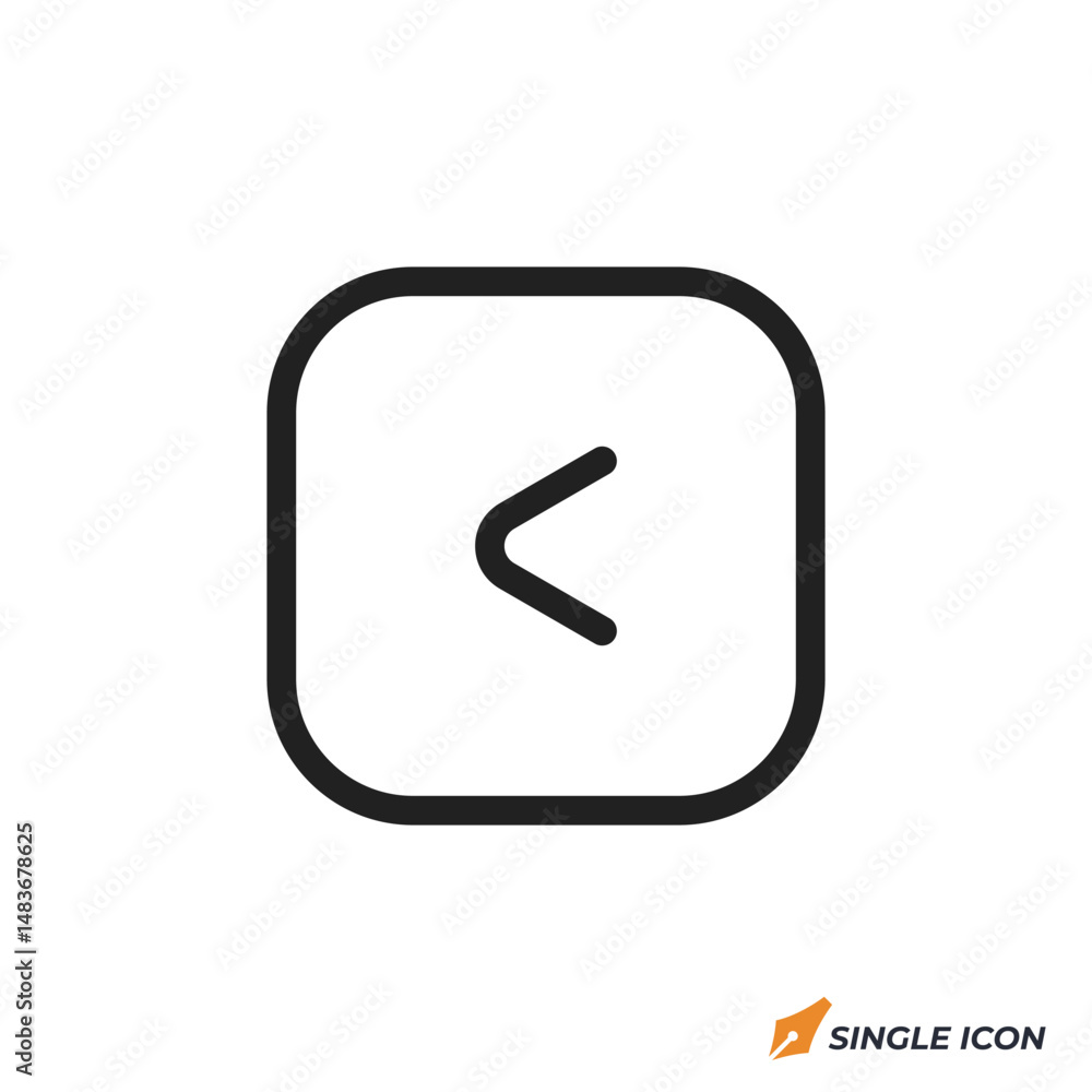 back icon vector illustration. back symbol isolated on white background back icon vector illustration. back symbol isolated on white background