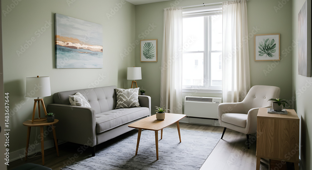 Fototapeta premium Therapist office with calm, inviting environment