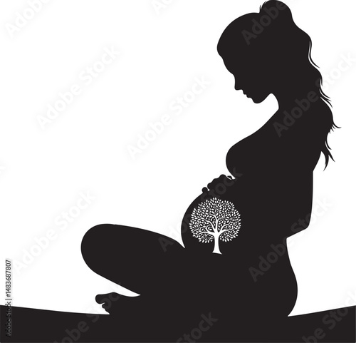  Tree of Life Rooted in a Serene Pregnant Woman new trendy unique 2025