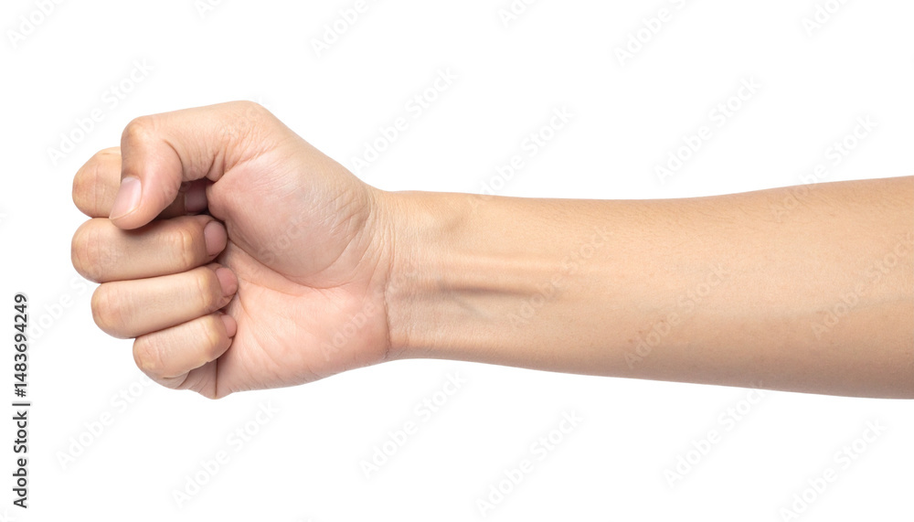 Close-up of a clenched fist Close-up of a clenched fist