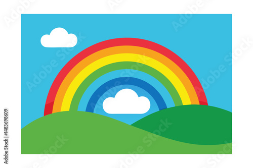 rainbow in the sky