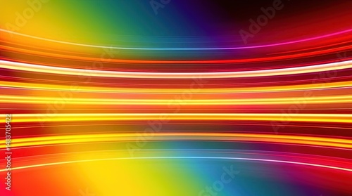 Vibrant Rainbow Motion: An artistic shot captures the essence of a spectrum, showcasing a kaleidoscope of vivid hues streaking across the frame.