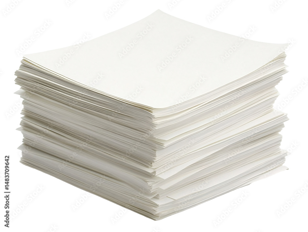 a stack of white papers a stack of white papers