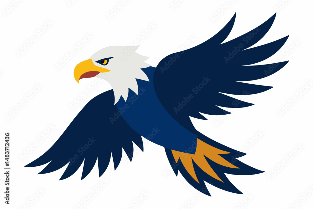 Obraz premium eagle vector illustration isolated on white