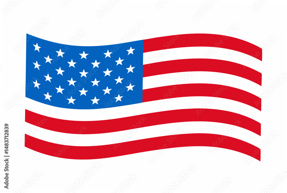 Fototapeta premium american flag vector illustration