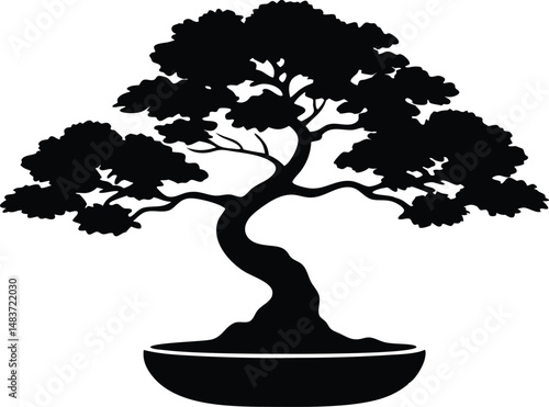 bonsai tree silhouette