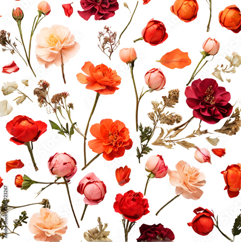 seamless pattern with flowers