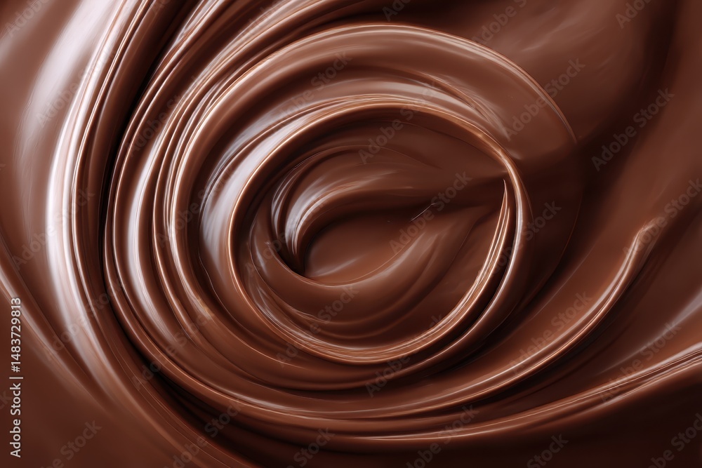 Chocolate swirl background. Clean, detailed melted choco mass.
Chocolate swirl background. Clean, detailed melted choco mass.