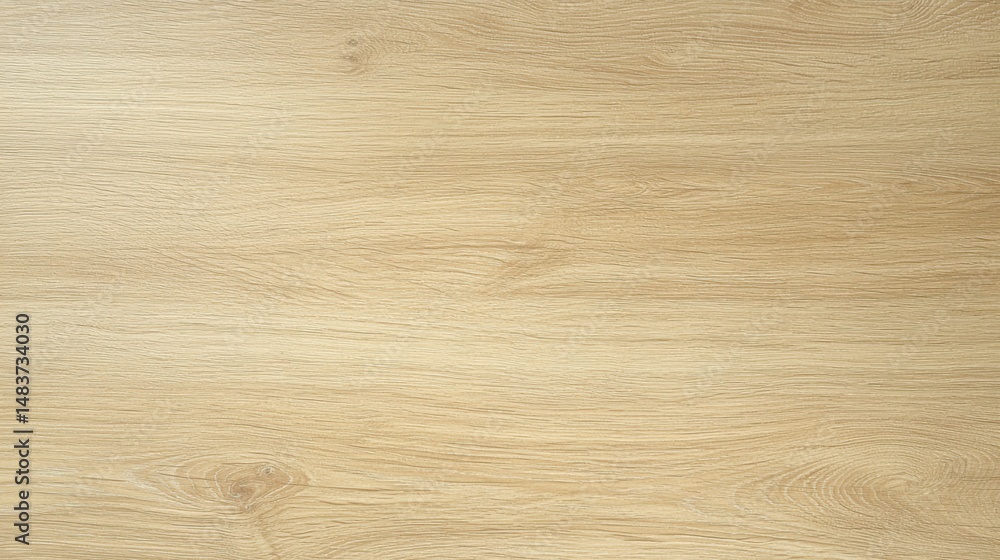 Naklejka premium Light Brown Wooden Surface Revealing Natural Grain Patterns and Texture for Design and Decor Use