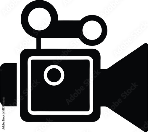camera video icon vector illustration