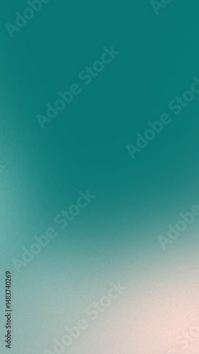 Smooth teal to beige gradient background with grain texture