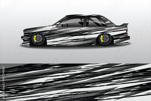 Stylish modified car with dynamic graphic design (3)