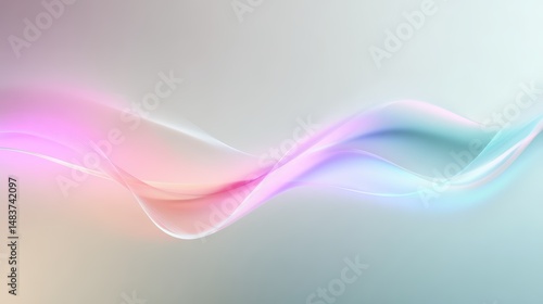 Wallpaper Mural Colorful Abstract Light Waves Over a Gradient Background Design Torontodigital.ca