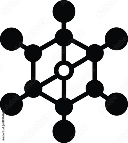 molecules icon vector illustration