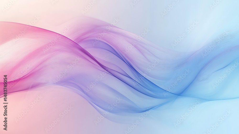 Fototapeta premium Abstract pastel wave background (14)