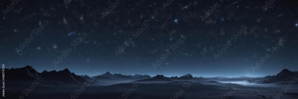 Vast expanse of twinkling stars, deep midnight blue backdrop , serene, twinkle Vast expanse of twinkling stars, deep midnight blue backdrop , serene, twinkle