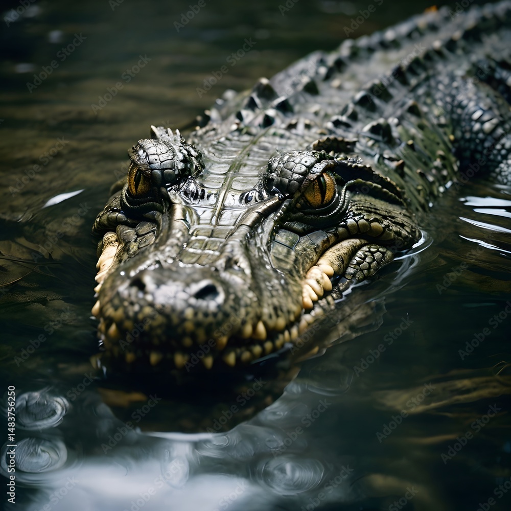 Obraz premium close up of a crocodile