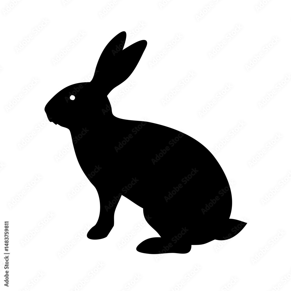 Fototapeta premium Jumping Rabbit: The Agile and Adorable Hopper