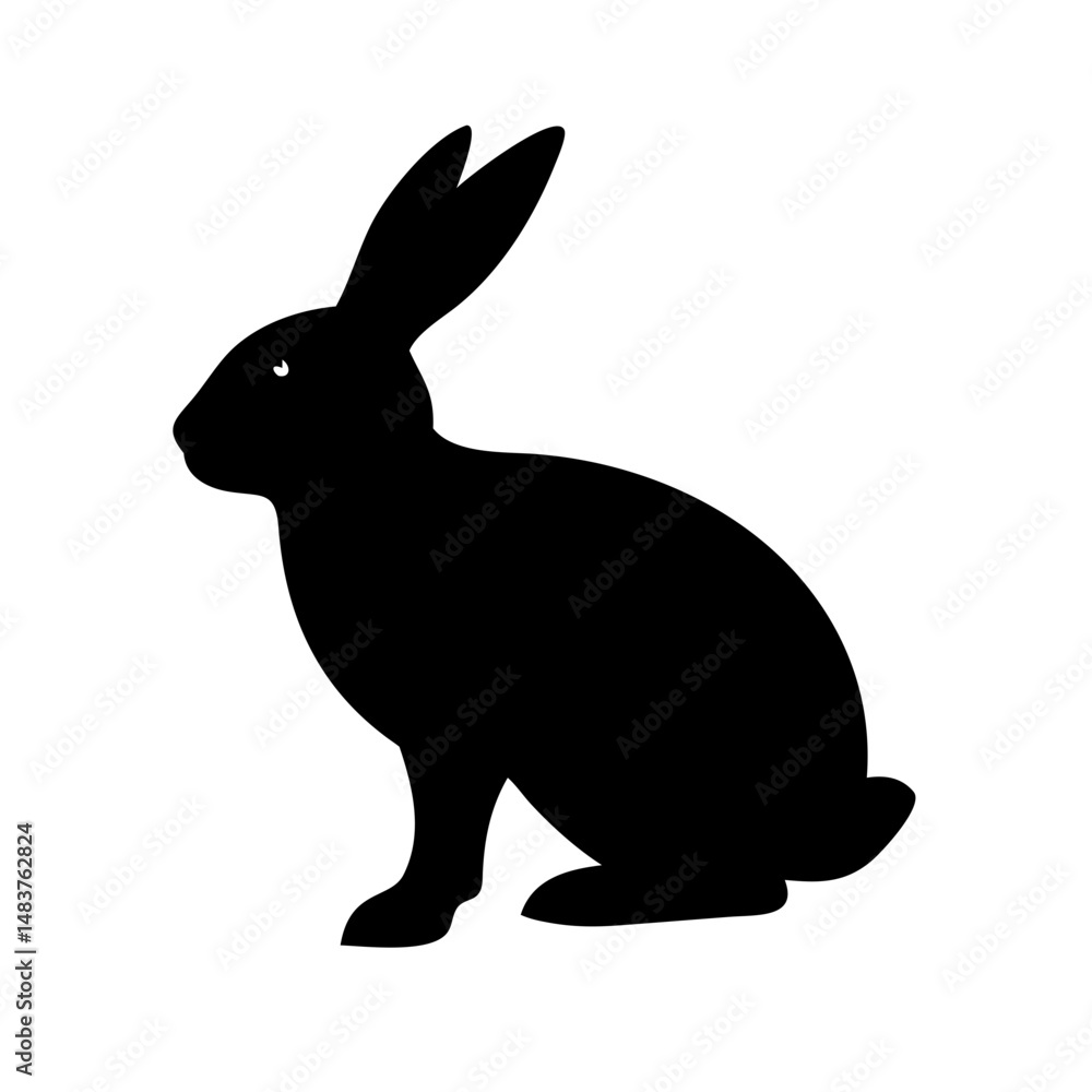 Fototapeta premium Jumping Rabbit: The Agile and Adorable Hopper