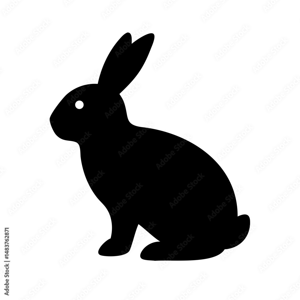 Fototapeta premium Jumping Rabbit: The Agile and Adorable Hopper