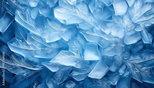 Wallpaper Mural abstract blue ice texture a stunning winter background Torontodigital.ca