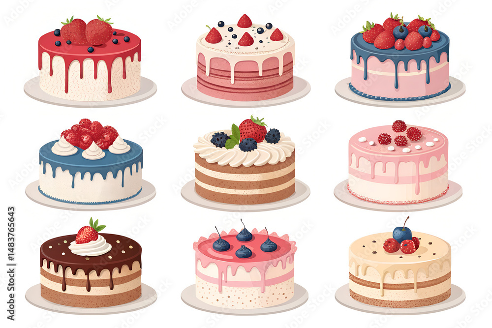 Delicious Assorted Cakes Collection Delicious Assorted Cakes Collection