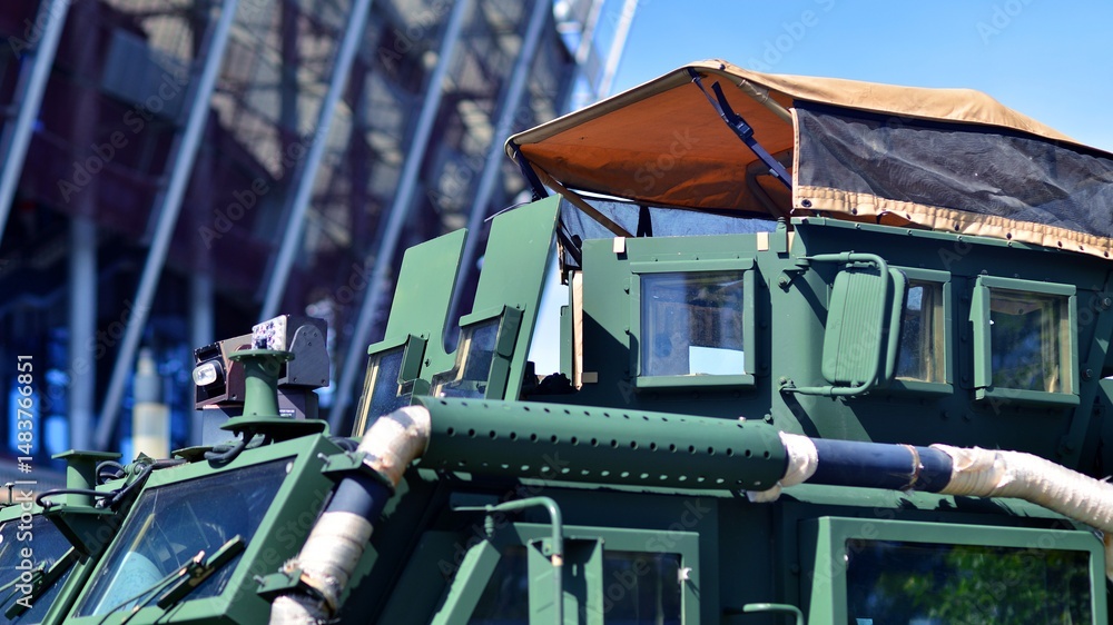 Tank turret with armament and modern armor protection systems. Tank turret with armament and modern armor protection systems.