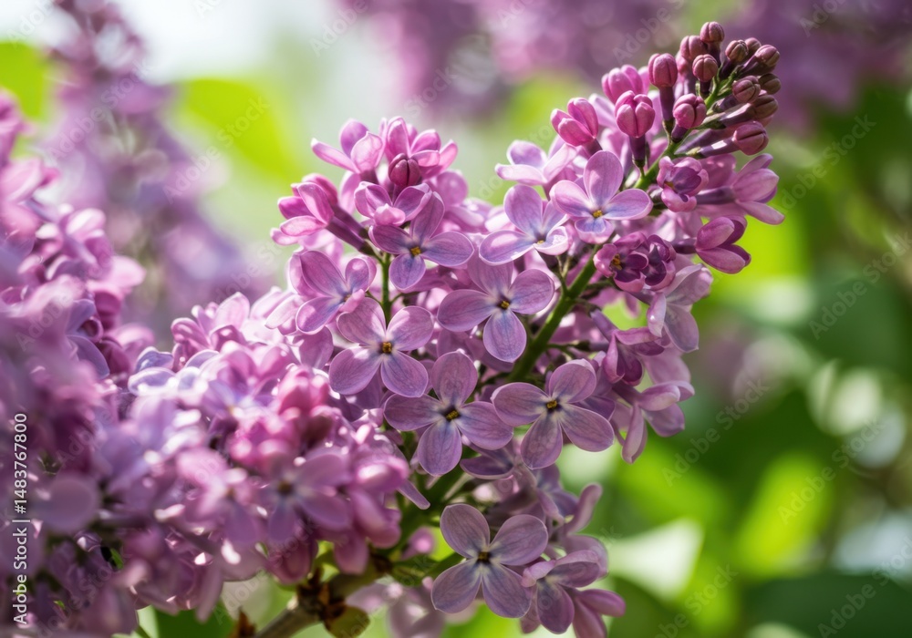 Lilac blossoms close up view Lilac blossoms close up view