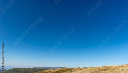 the sky is blue and clear with no clouds