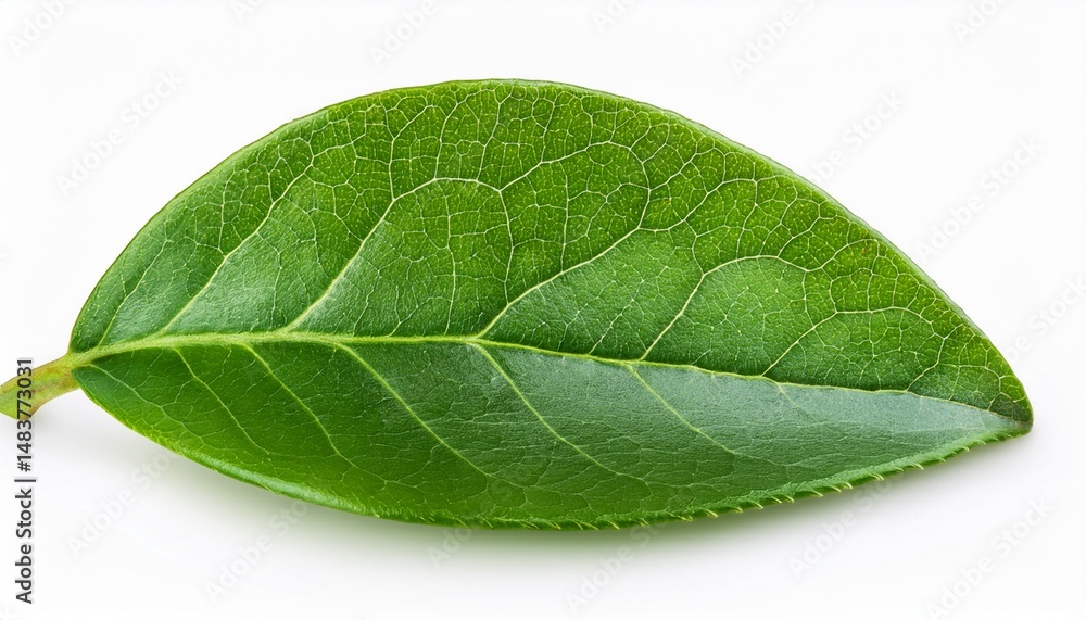 Obraz premium green leaves of blueberry isolated on transparent background