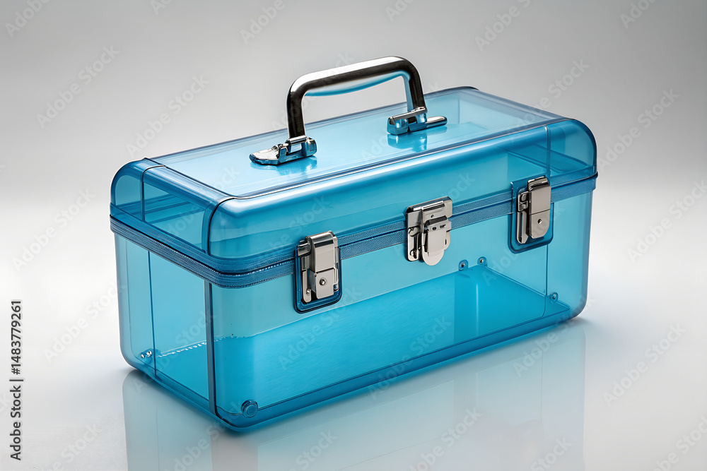 Blue Transparent Tool Case Blue Transparent Tool Case