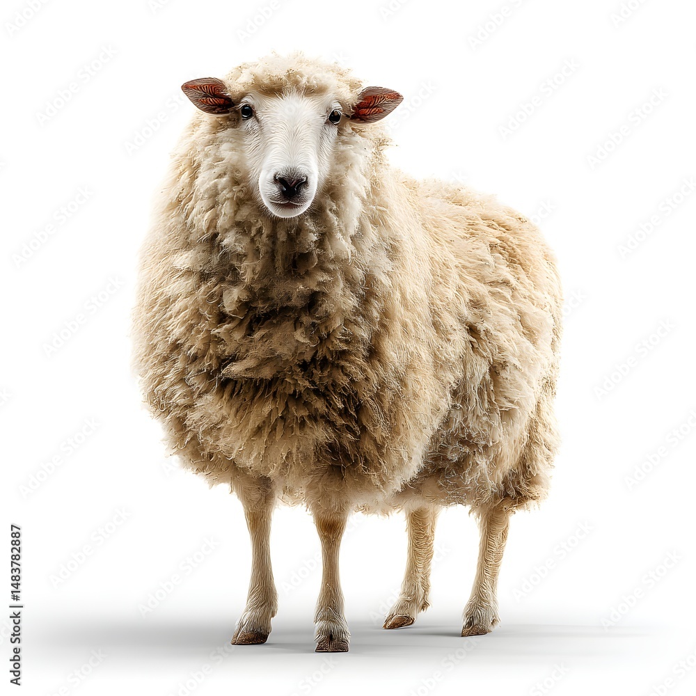 Obraz premium sheep isolated on a white background