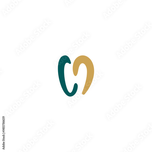 Unique Letter H Dental or H tooth logo concept vector icon