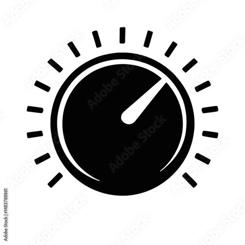 Speed Control Icon: Speedometer & Performance Indicator Symbol