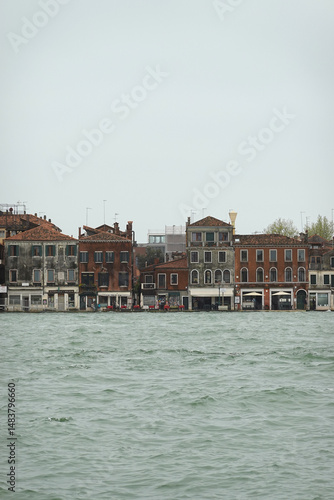 The panorama of Guidecca island in Venice, Italy