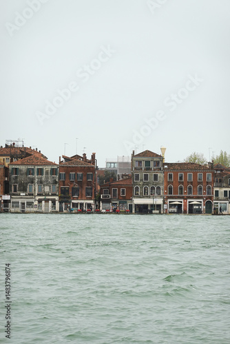The panorama of Guidecca island in Venice, Italy