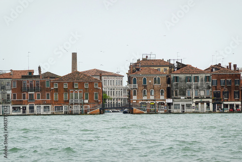 The panorama of Guidecca island in Venice, Italy