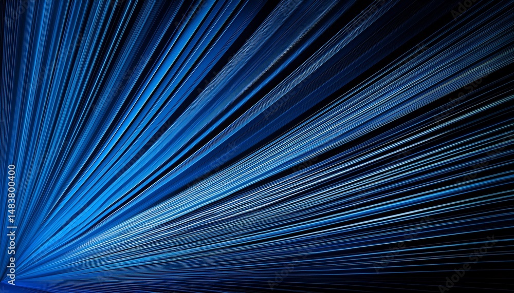 Obraz premium lines abstract background blue black