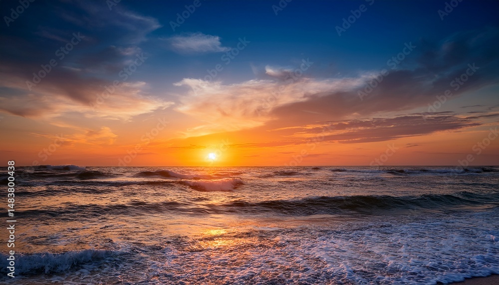 Fototapeta premium sunset ta the ocean 2